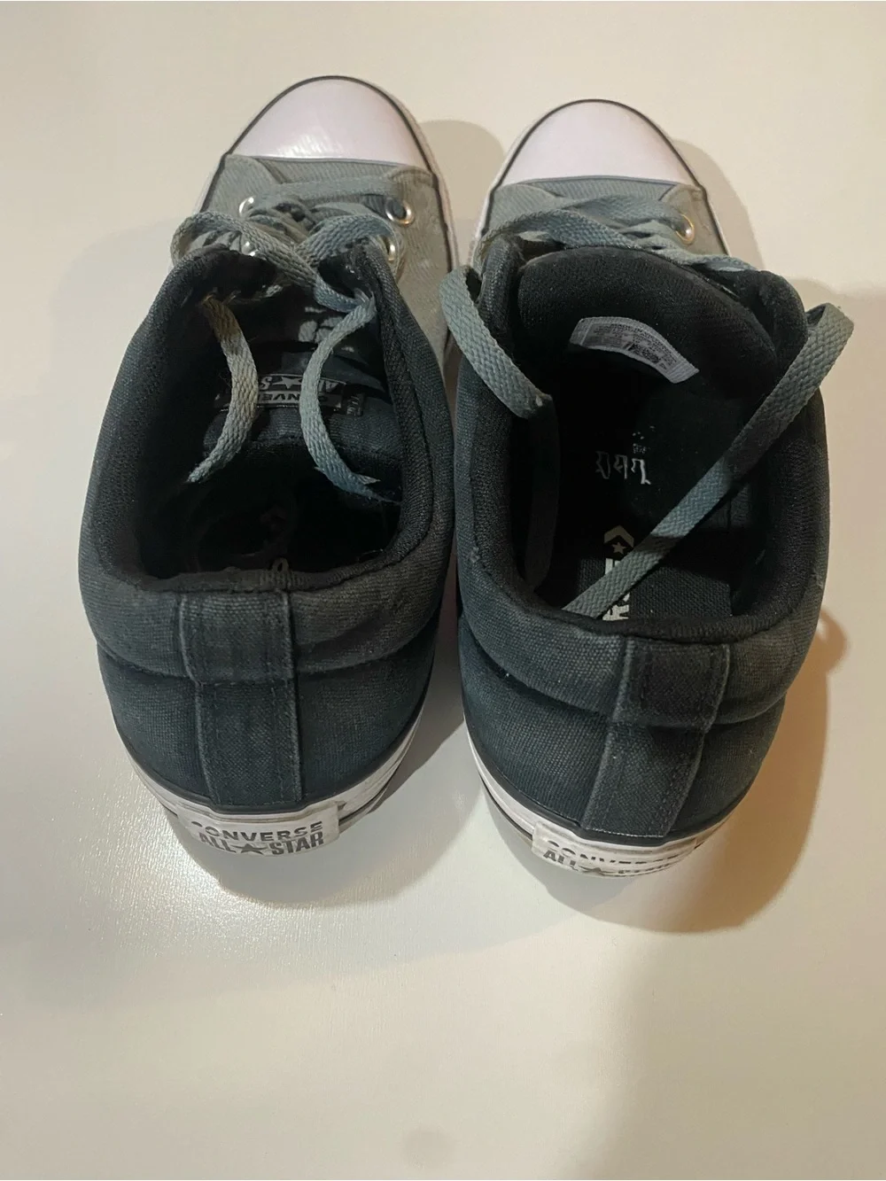 Converse All Star Colorblock Black & Gray Men’s Sneakers Classic Shoes Size 10 - Picture 5 of 6